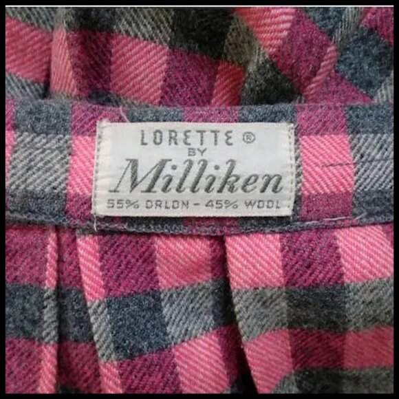 Pleated Skirt Plaid Preppy Girl Plaid Old Money Core Academia - 50s VINTAGE - Picture 6 of 14